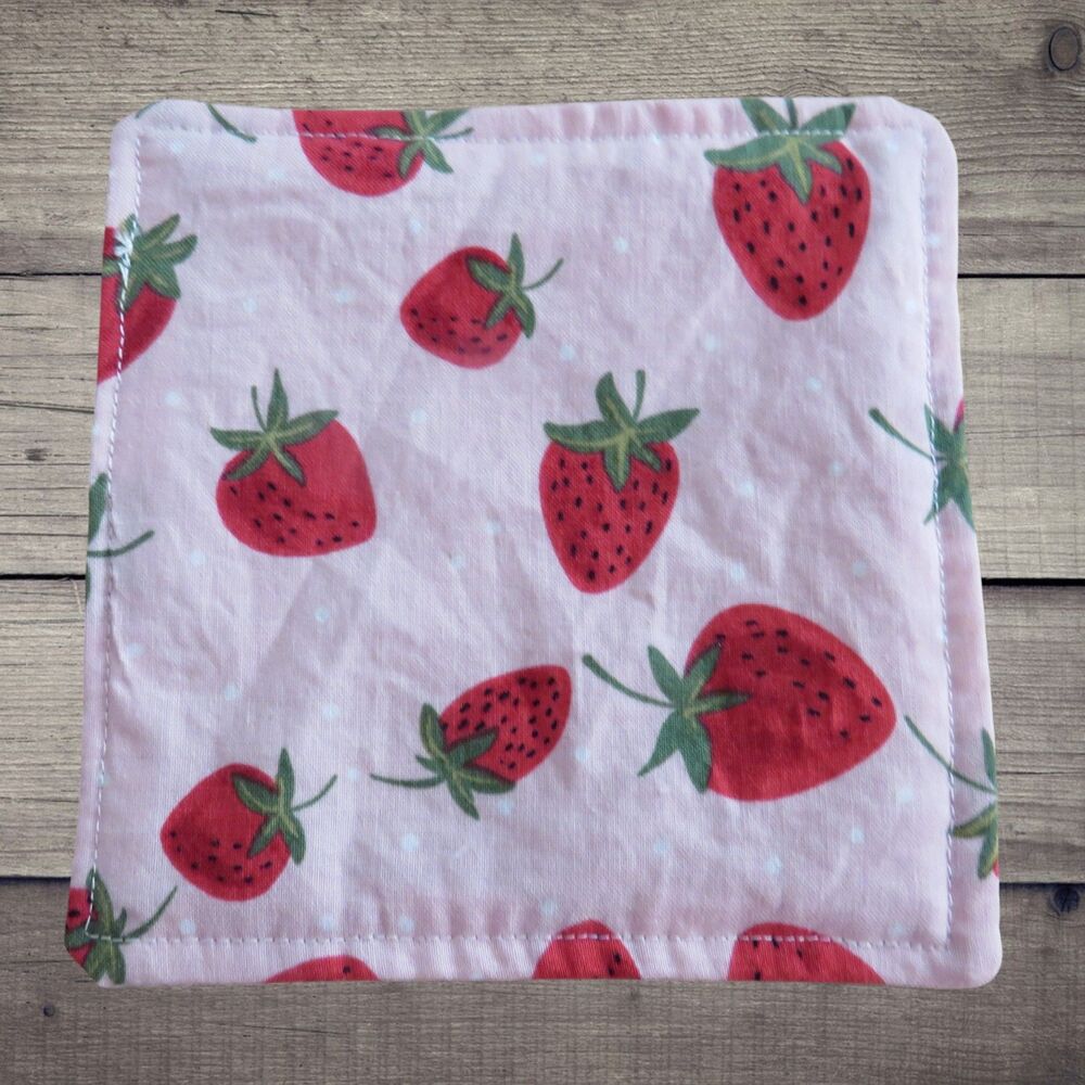 Jar Gripper, Handmade Jar Opener, Strawberries, Gift Under Ten